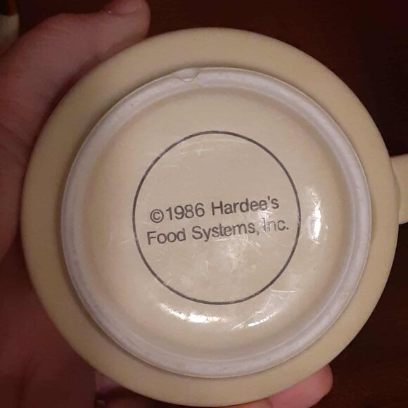 Vintage Hardee's Coffee Cups Lot Of 4 Rise and Shine 1986 1989 - Picture 7 of 11